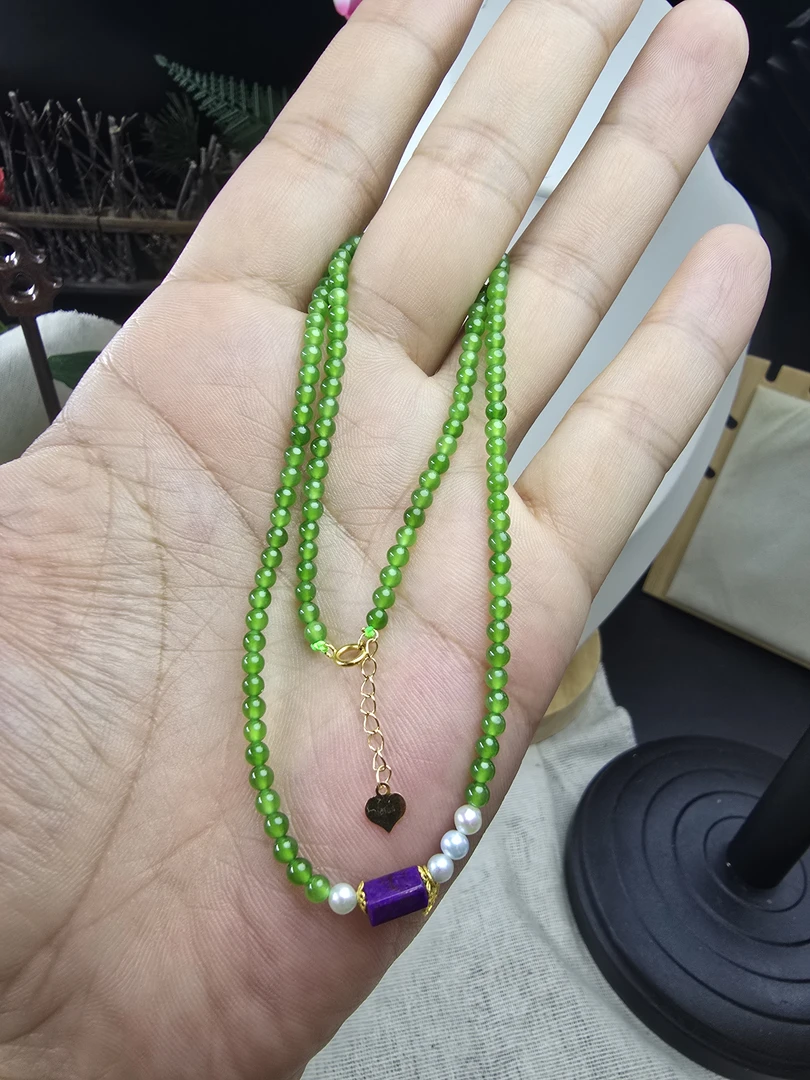 （一哥专属）JCZB-0202和田玉项链3mm+多样性发其一