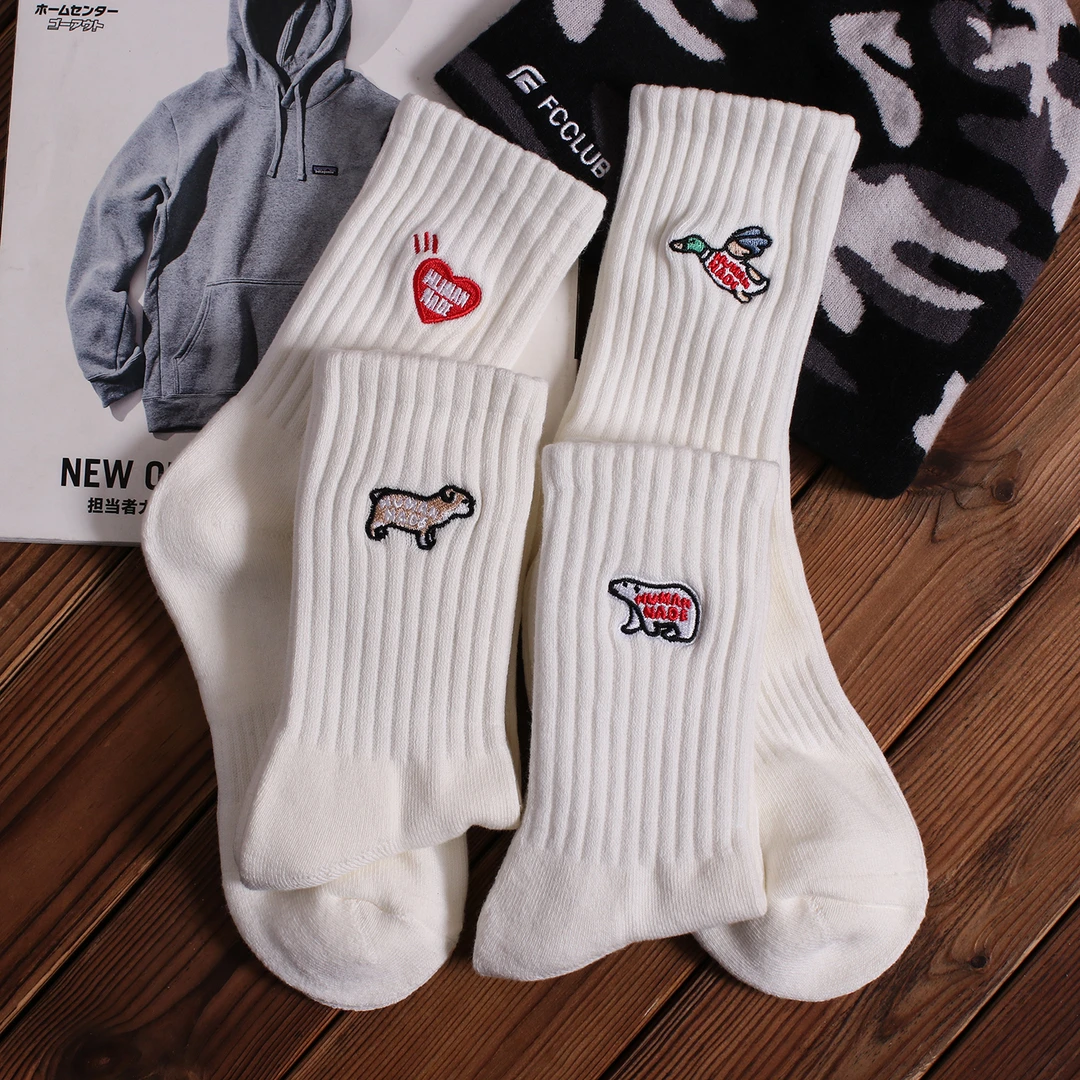 SWAGSOCKS三双装毛巾底加厚长筒袜子男女日系cityboy工装风潮袜棉