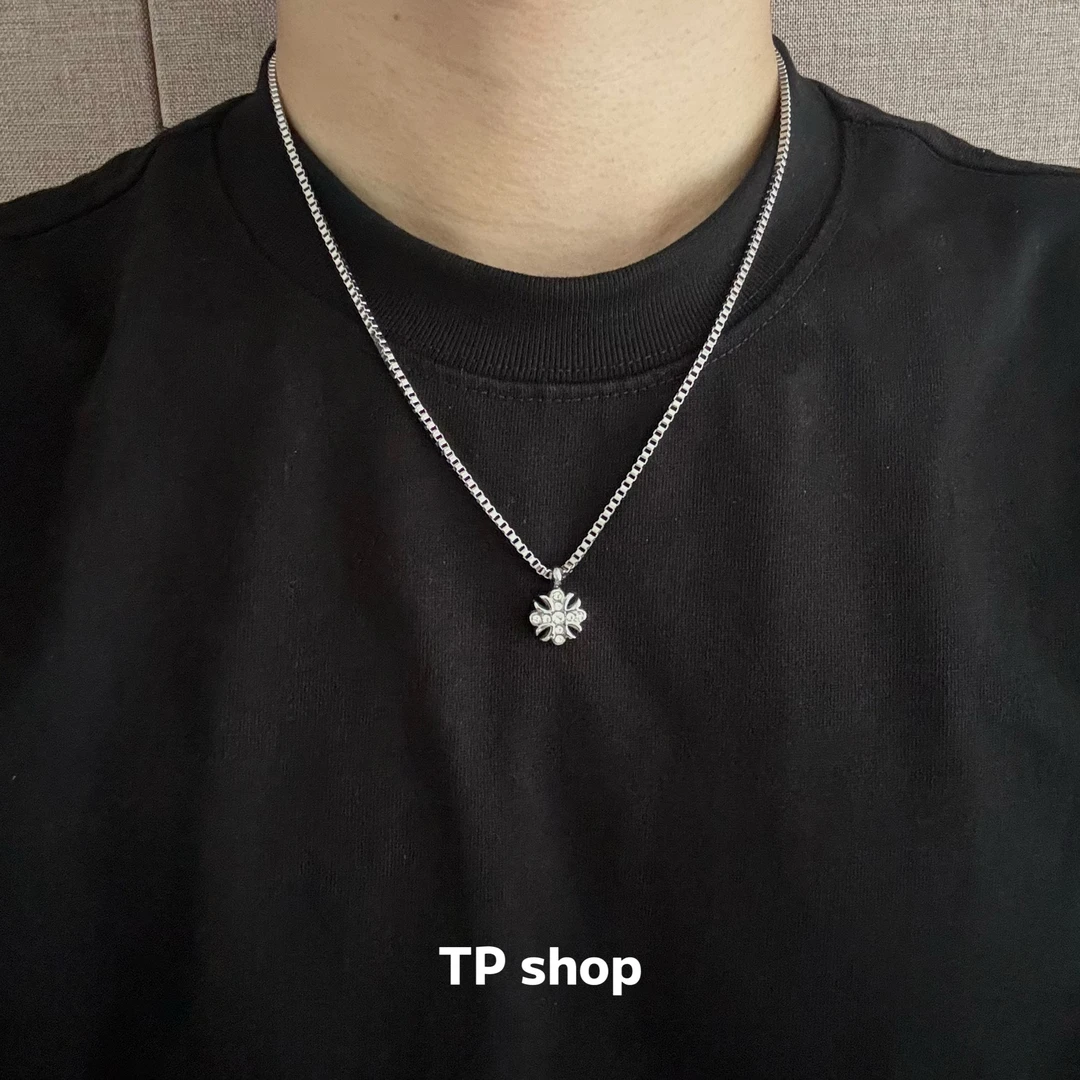 钛钢项链 简约项链男款小众设计高级感个性百搭不掉色钛钢吊坠