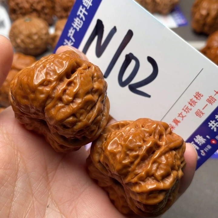 文玩核桃把件蛙蛙39尺