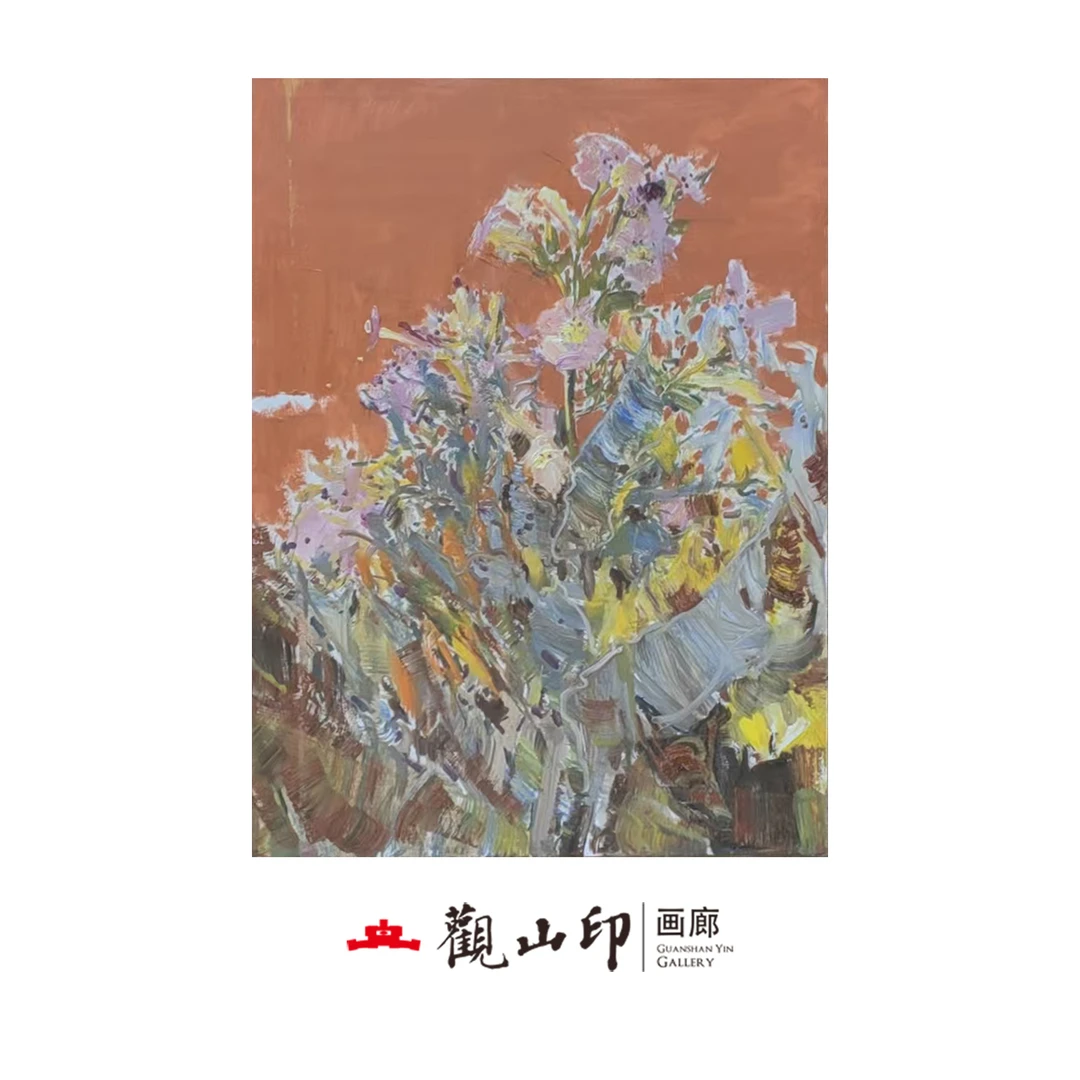 SMK原创手绘风景油画79x60cm美式复古风玄关沙发背景挂画33145