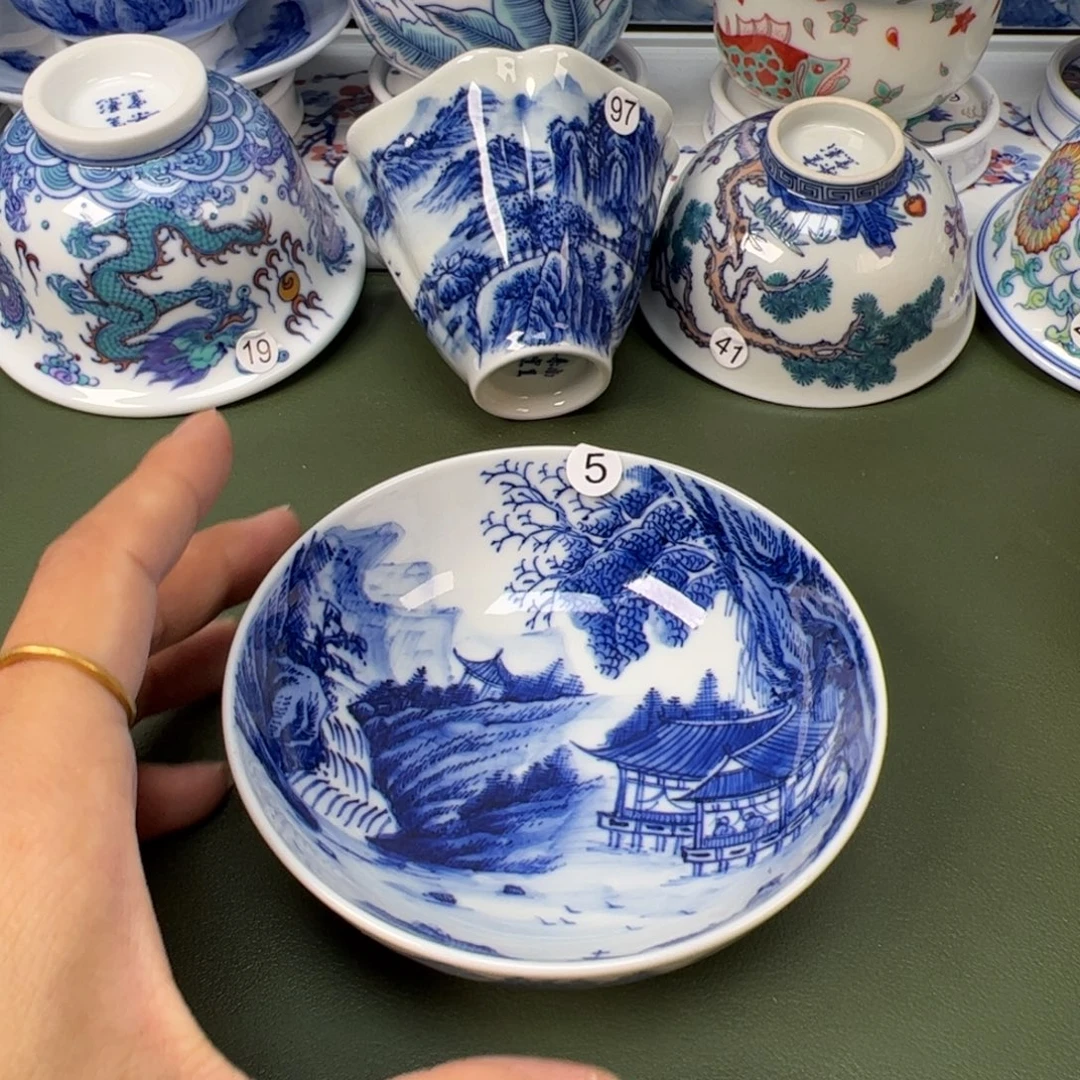 陶瓷景德镇纯手工纯手绘茶具木木5