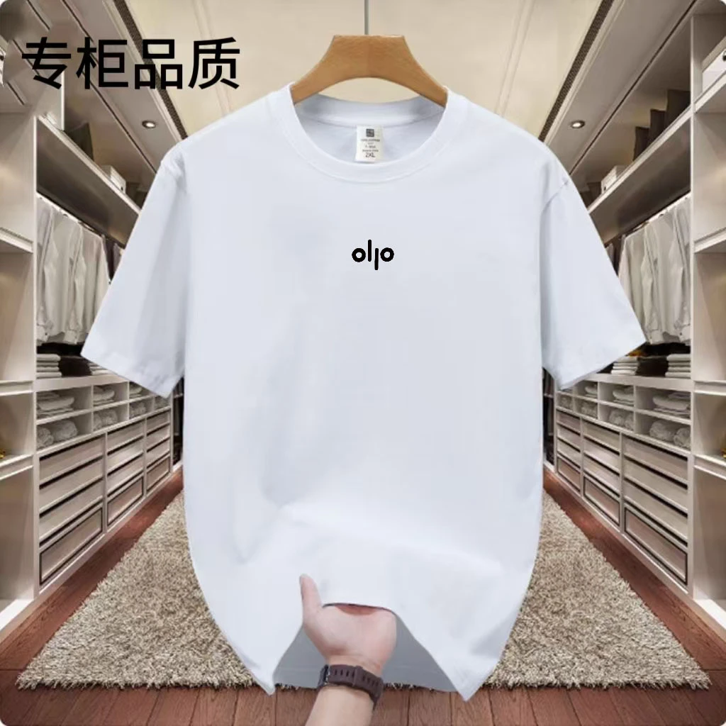 夏季轻奢时尚百琳达刺绣OLO纯棉男士t恤短袖圆领宽松休闲百搭