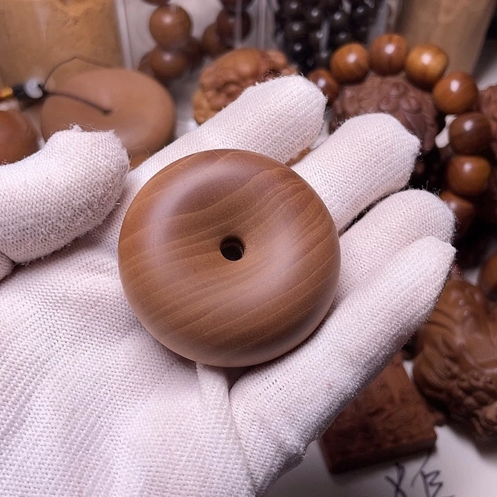 檀香木老山檀香大平安扣微暇