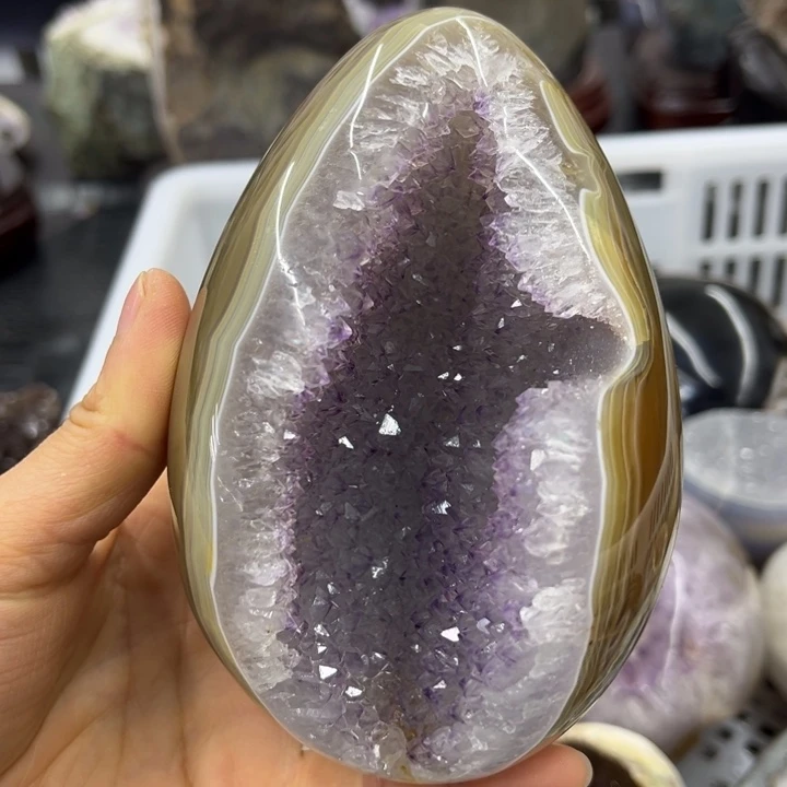 未镶嵌水晶珠宝半成品黄金蛋