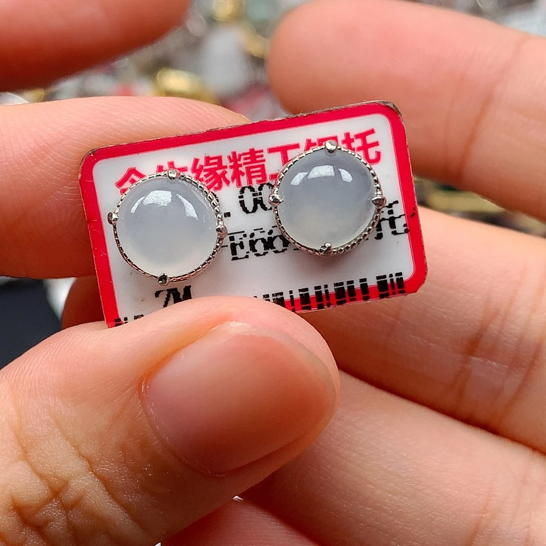 翡翠戒指银S925镶嵌