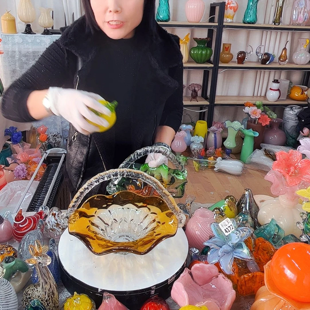花篮家悦花瓶花器摆件