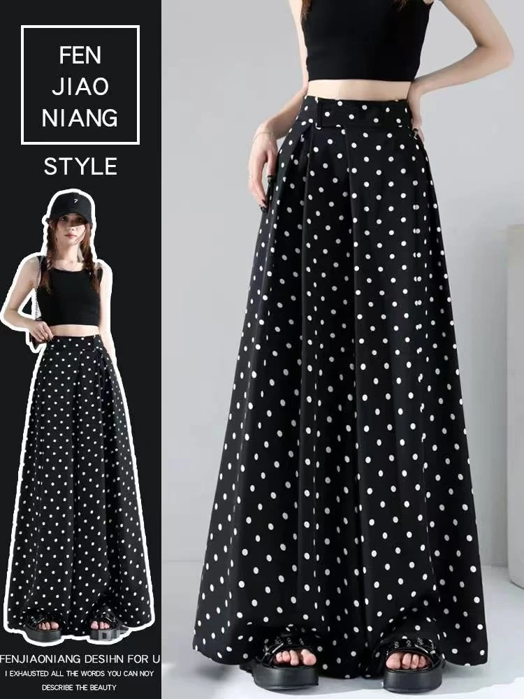 101-160十三行精品夏季凉凉裤碎花显瘦大长腿阔腿裙裤高腰垂感