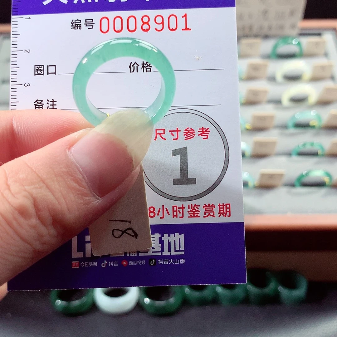 未镶嵌戒指翡翠18号