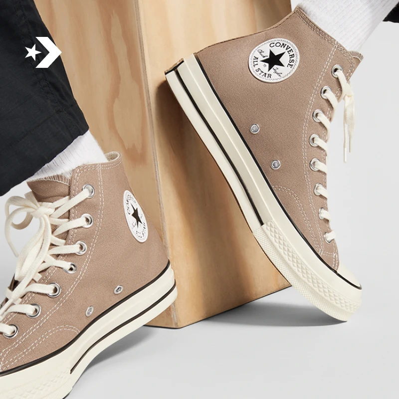 【流光风】匡威1970S运动高帮帆布鞋浅咖啡色CONVERSE A06520C