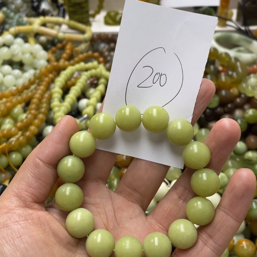 蛇纹石玉手链未镶嵌