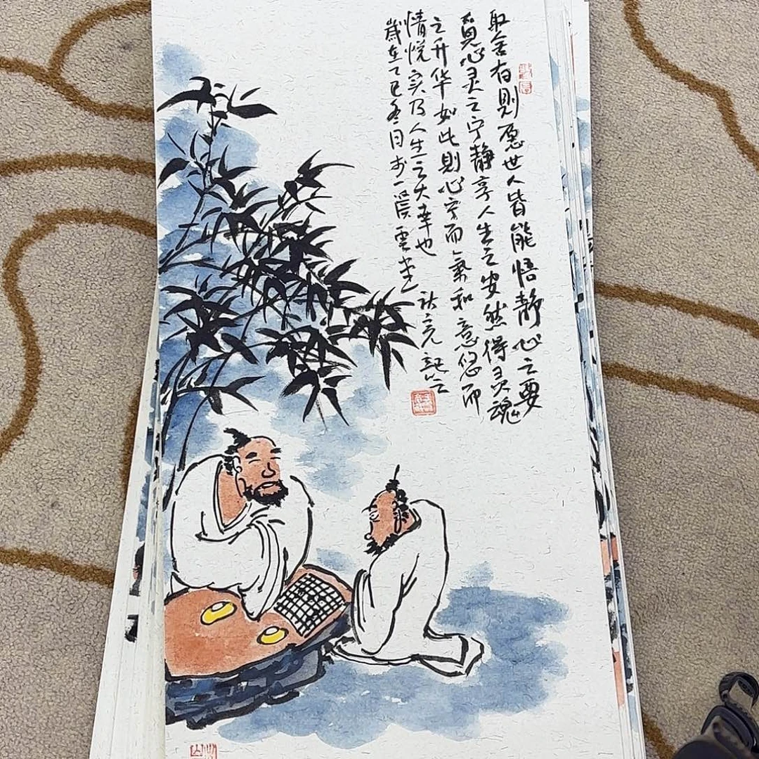 油画王庆亮卡纸作品艺