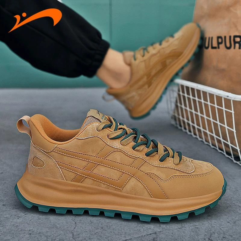 贵人鸟男鞋2025夏季新款男士百搭潮鞋情侣透气阿甘鞋休闲跑步鞋子