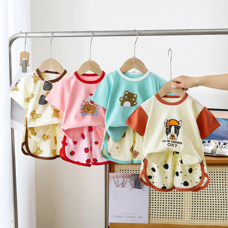 夏季新款男童韩版套装纯棉027