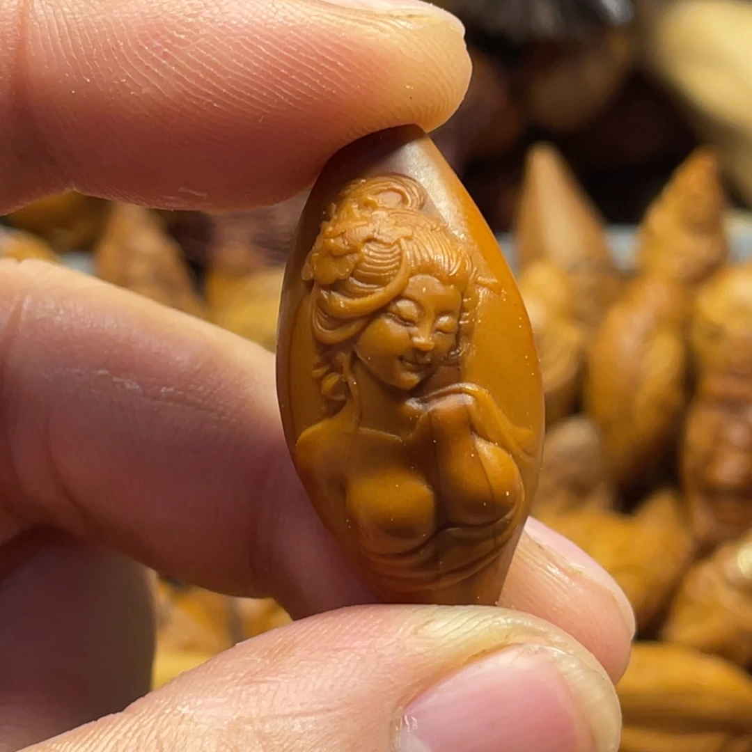 橄榄核手串/手链浮雕美女273