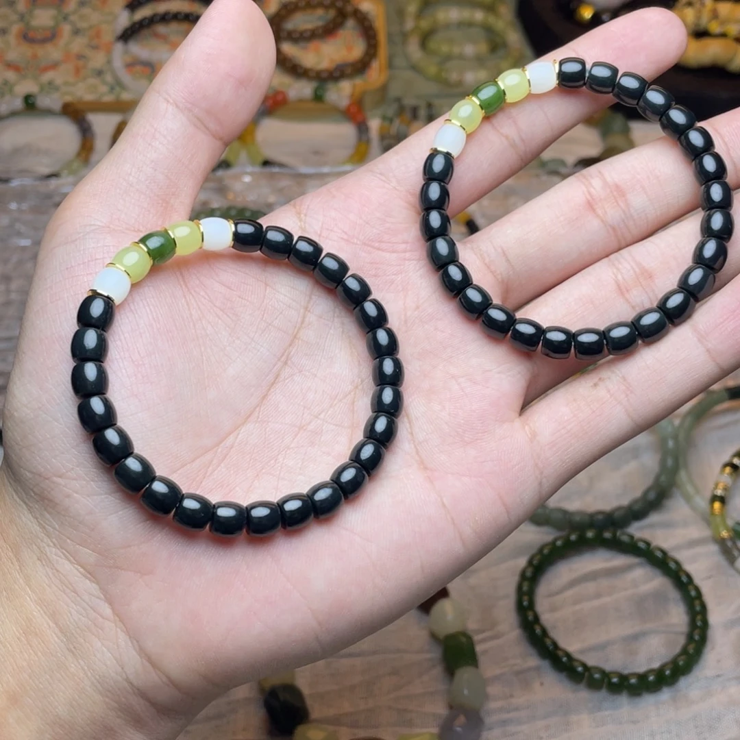 和田玉未镶嵌手链