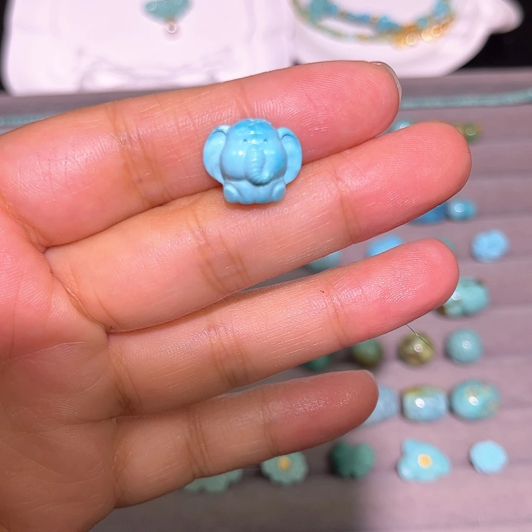 绿松石未镶嵌珠宝半成品
