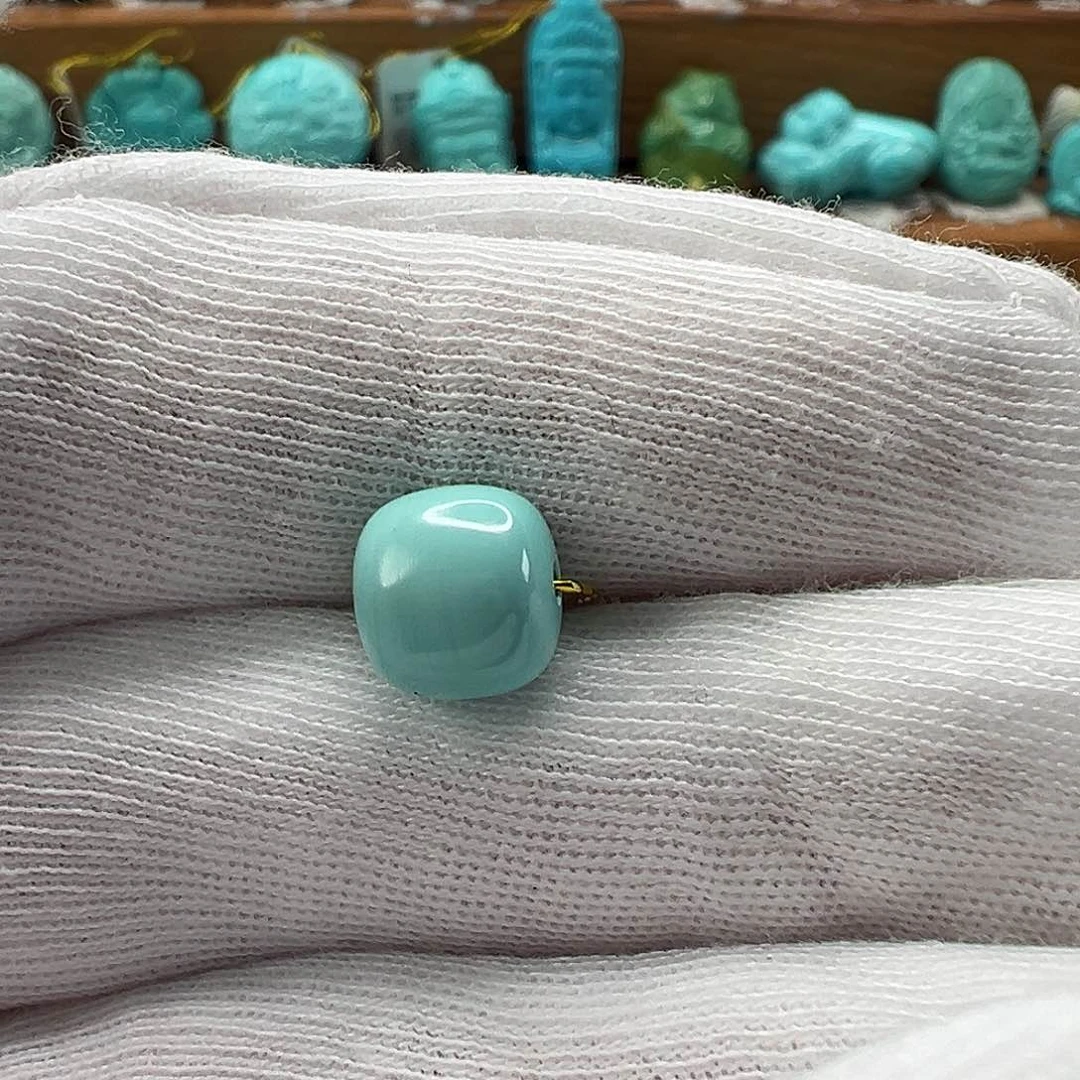 绿松石老型珠 未镶嵌