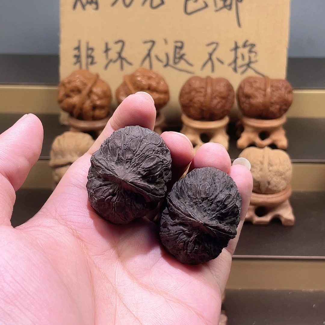 文玩核桃把件黑天使