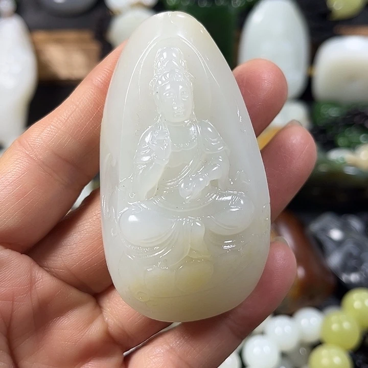 和田玉未镶嵌挂件