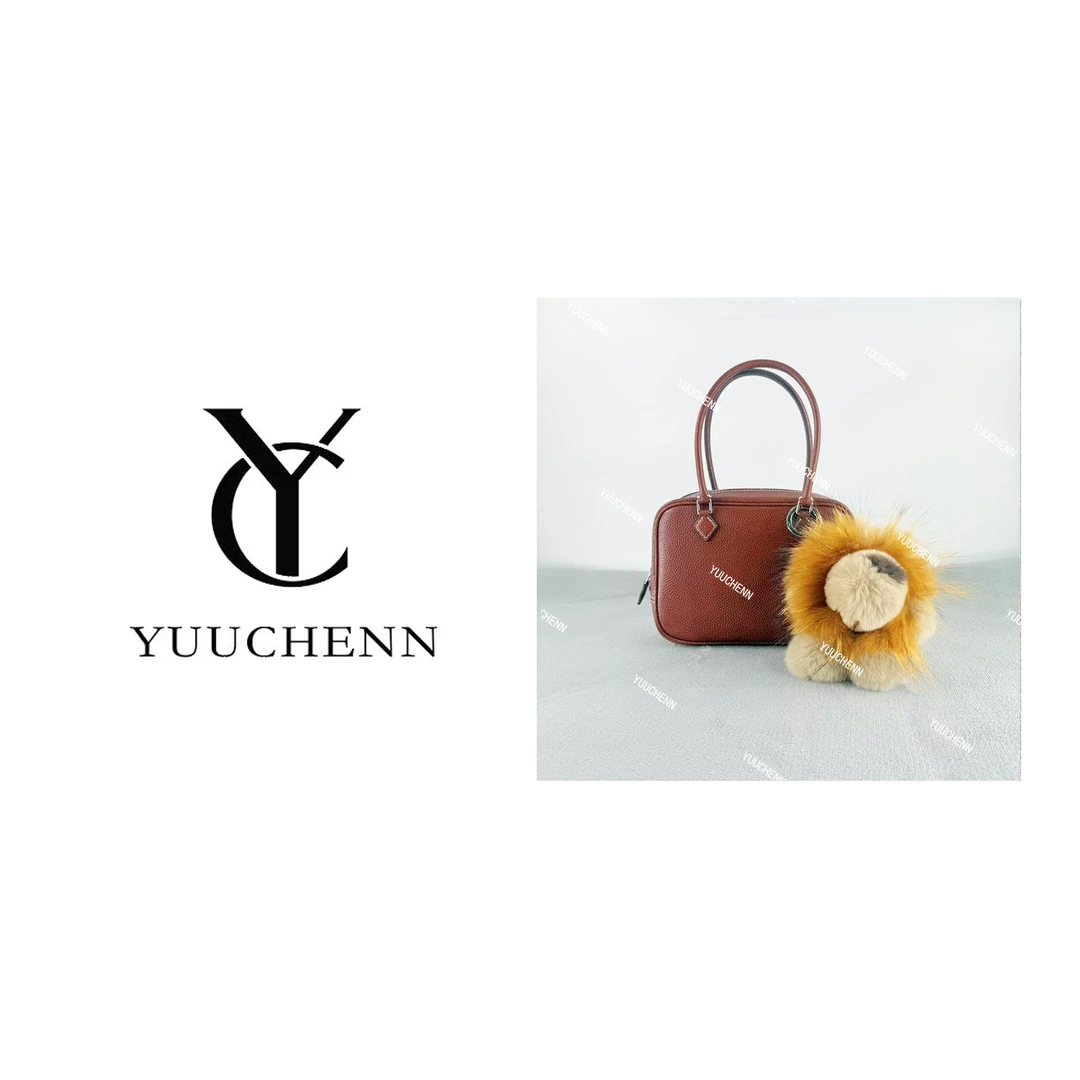 YUUCHENN/20cm-原创设计福宝马鞍皮羽毛包带狮子挂件 HH137