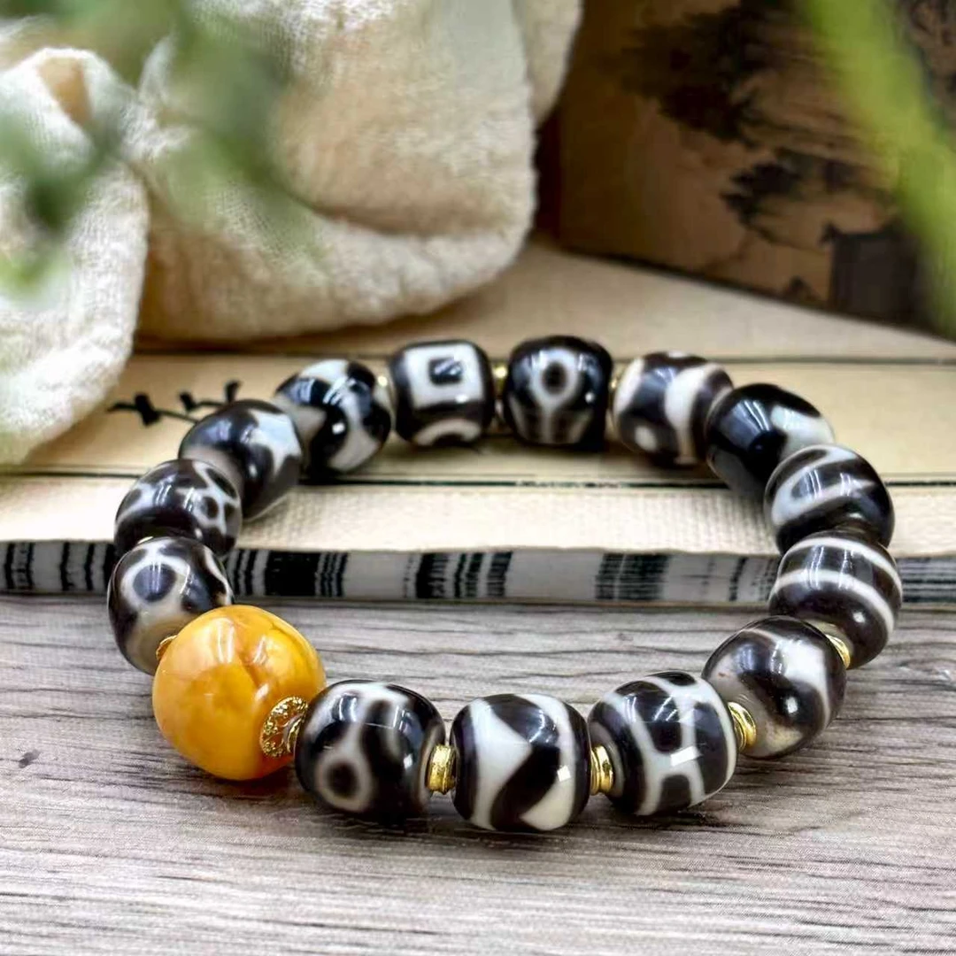 【晟伊】M格换局珠珠配比手串+名+日期-LH（多样性发一）