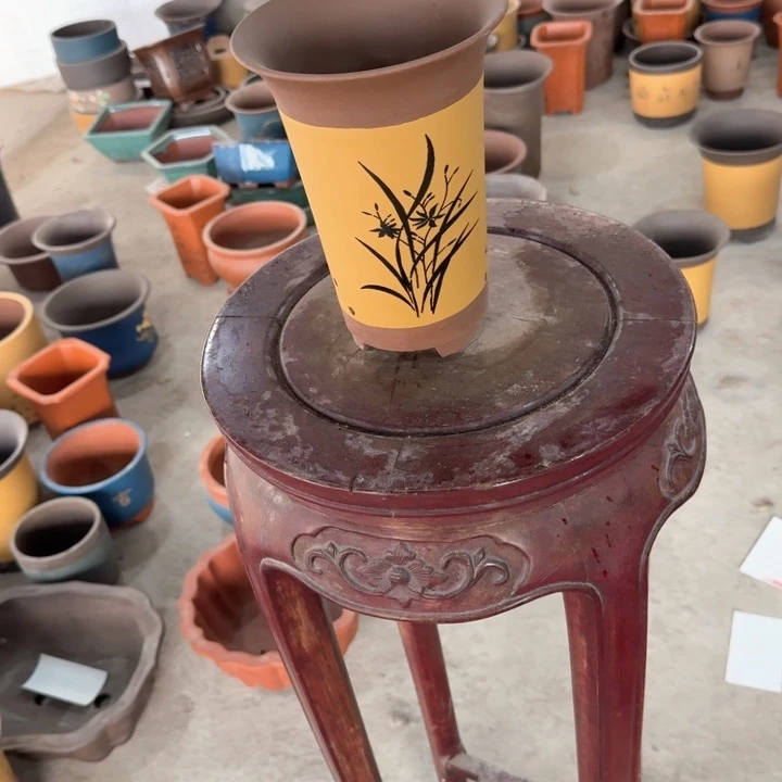 紫砂紫砂花盆15*20