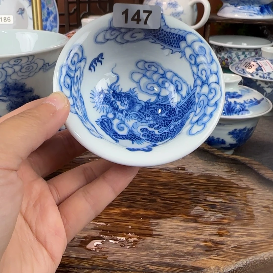 瓷片景德镇手绘青花茶器147