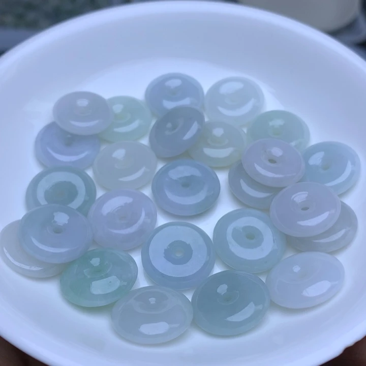 翡翠散珠卡14.6平安扣10个