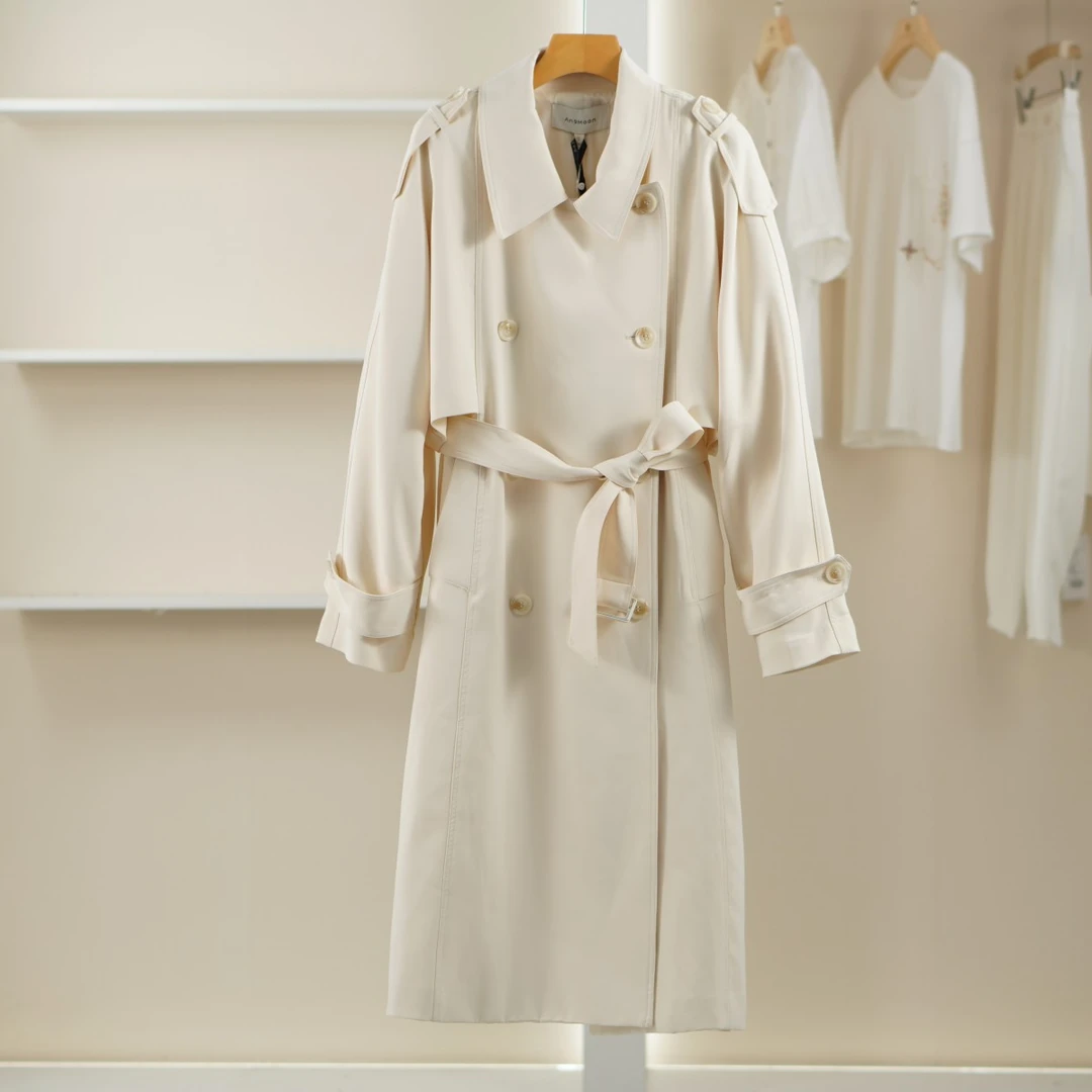 麦迪尚品 40503262 春秋气质长款西装外套品牌撤柜女装折扣