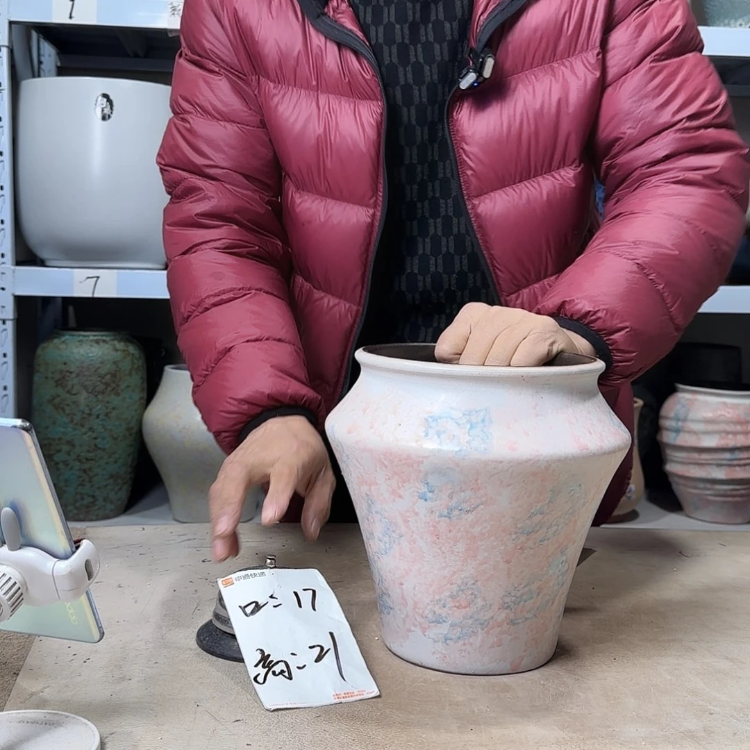 紫砂花盆尺寸16@21