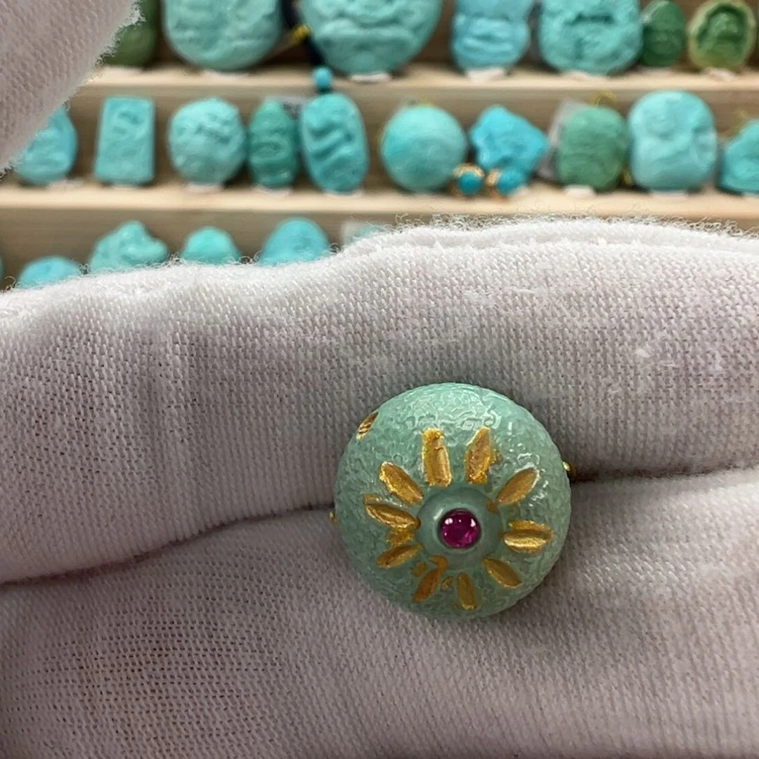 未镶嵌绿松石太阳花13mm