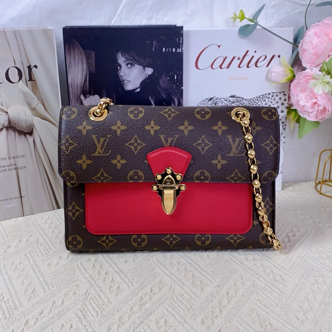 95新 LouisVuitton/路易威登 lv维多利亚单肩女包15938202