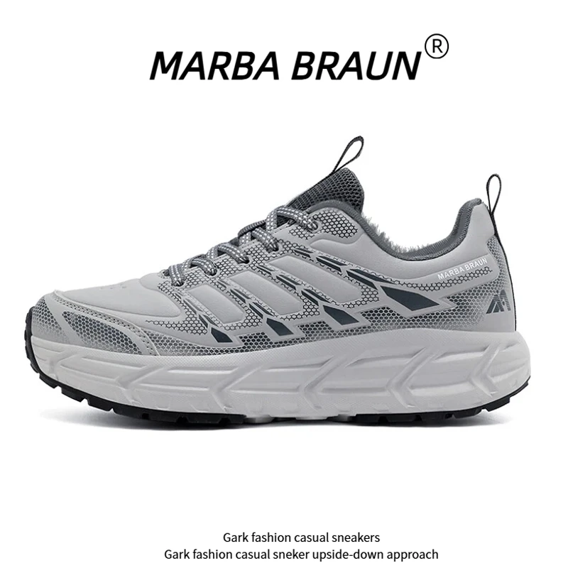 羚羊2.0 75°止滑加绒皮面户外登山休闲百搭运动跑步鞋防滑22079