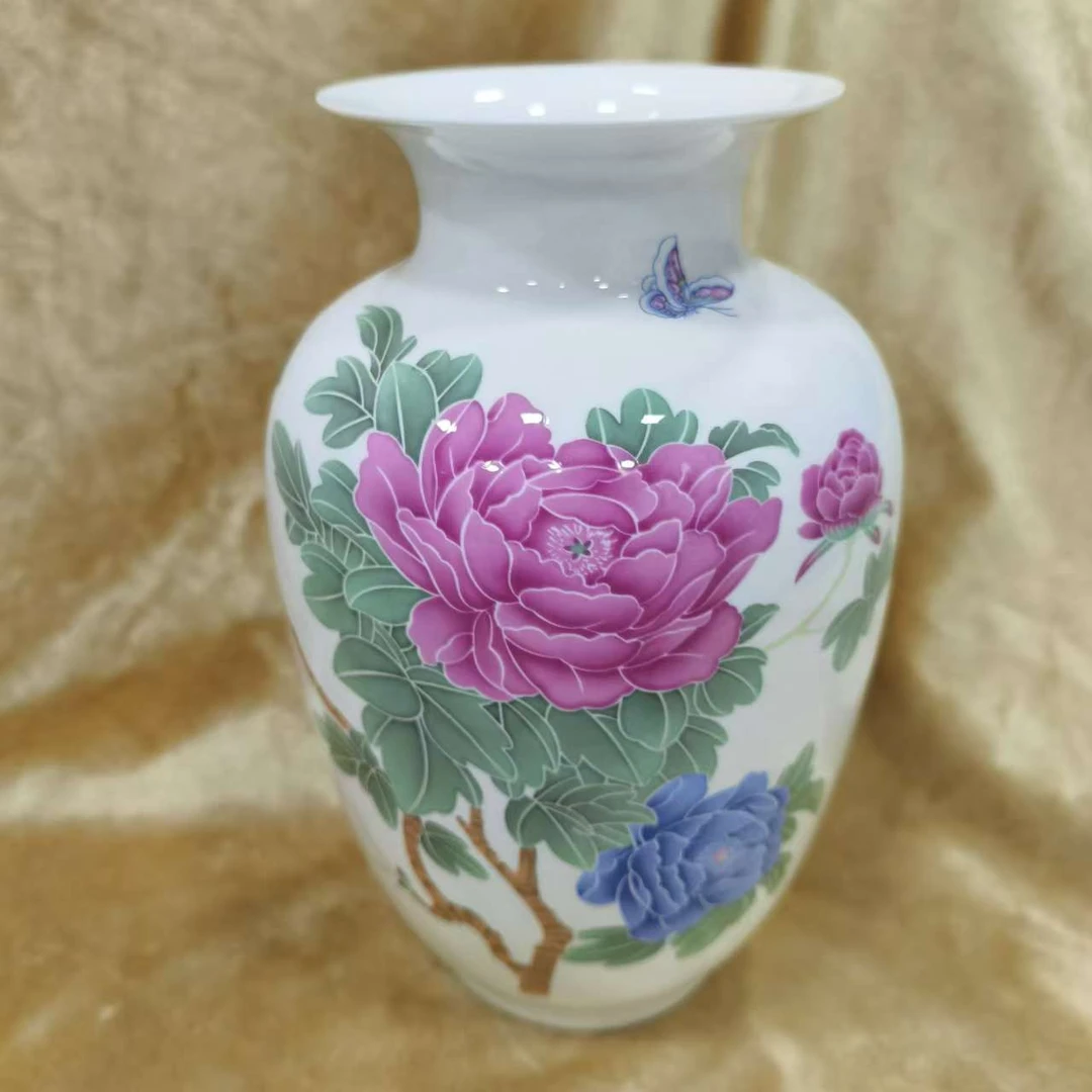 （2）替代链接以直播间实物为准/牡丹冬瓜瓶