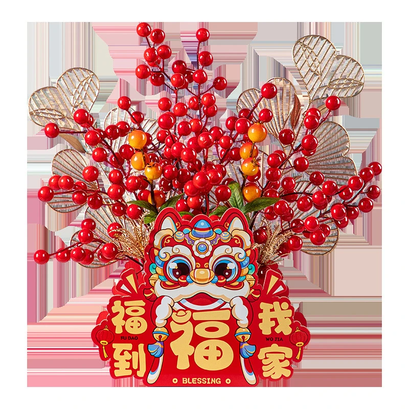 新年客厅装饰用品福桶摆件2025蛇年新款春节过年氛围装扮布置