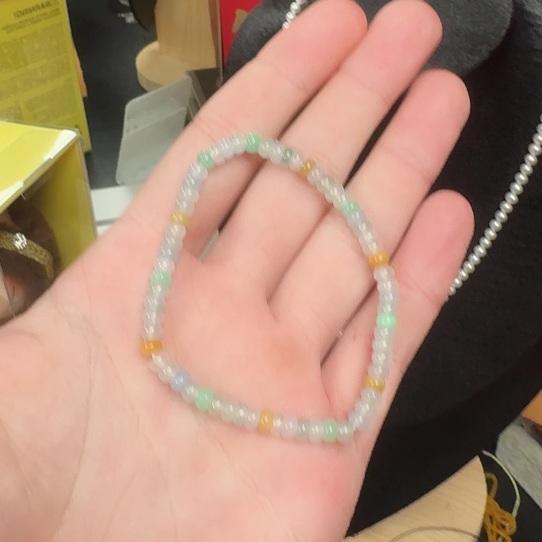 翡翠裸石缅甸翡翠A货翡翠珠串