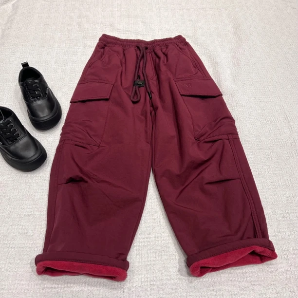 59550高端童装时尚百搭休闲加绒休闲裤D4-1-2