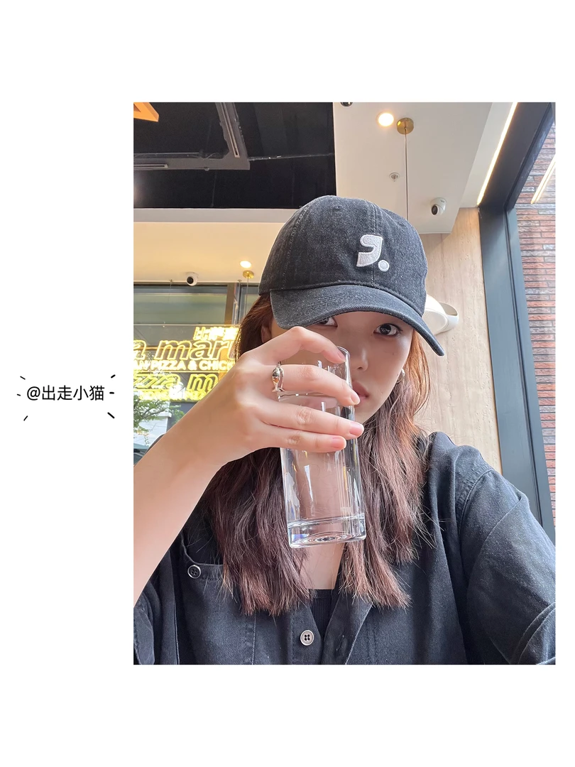 2025新款牛仔鸭舌帽棒球帽四季通用秋季帽子百搭字母刺绣运动帽