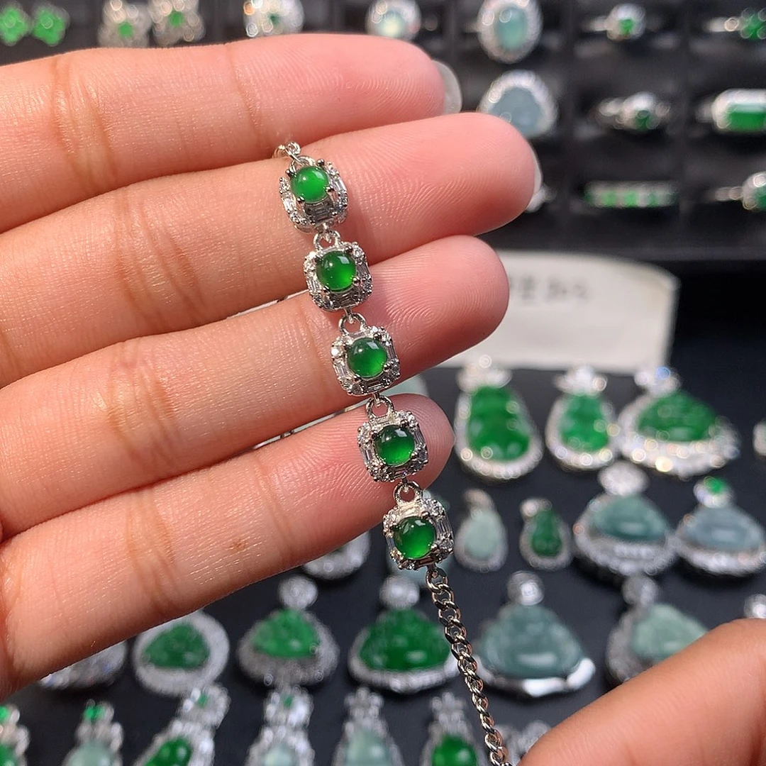 翡翠未镶嵌手链手链