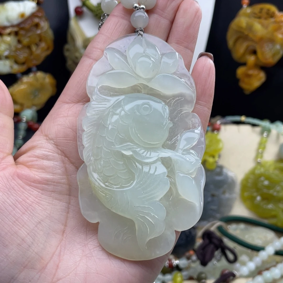 未镶嵌岫玉项链森*8888