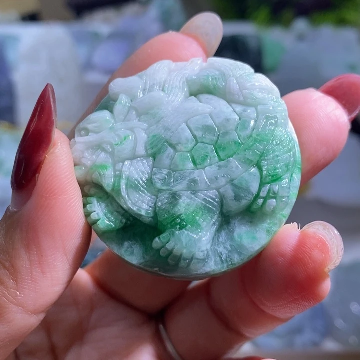 【闪购商品】翡翠挂件未镶嵌龙龟