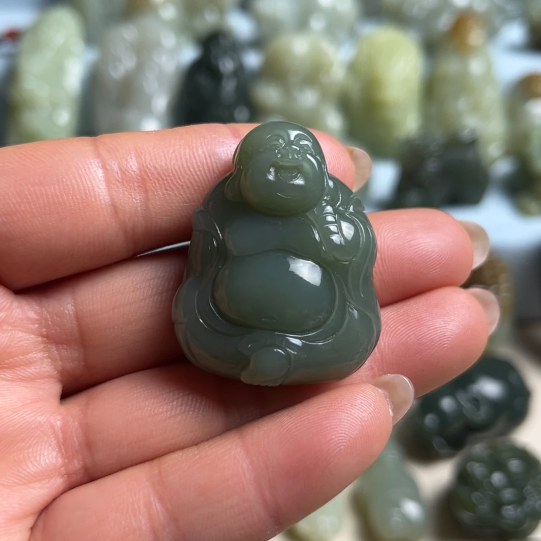 和田玉未镶嵌挂件