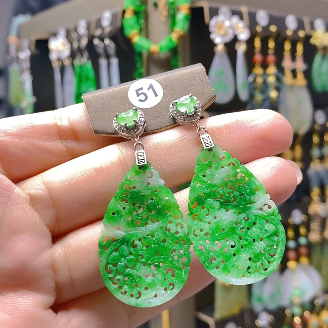 未镶嵌翡翠耳饰翡翠