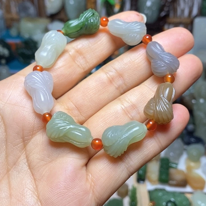 和田玉未镶嵌手链