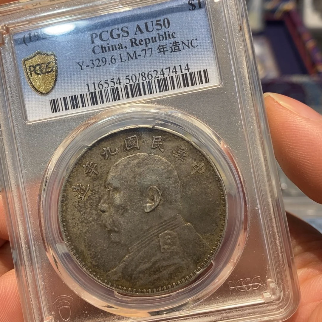 银Pcgs50九粗大头老味道7414