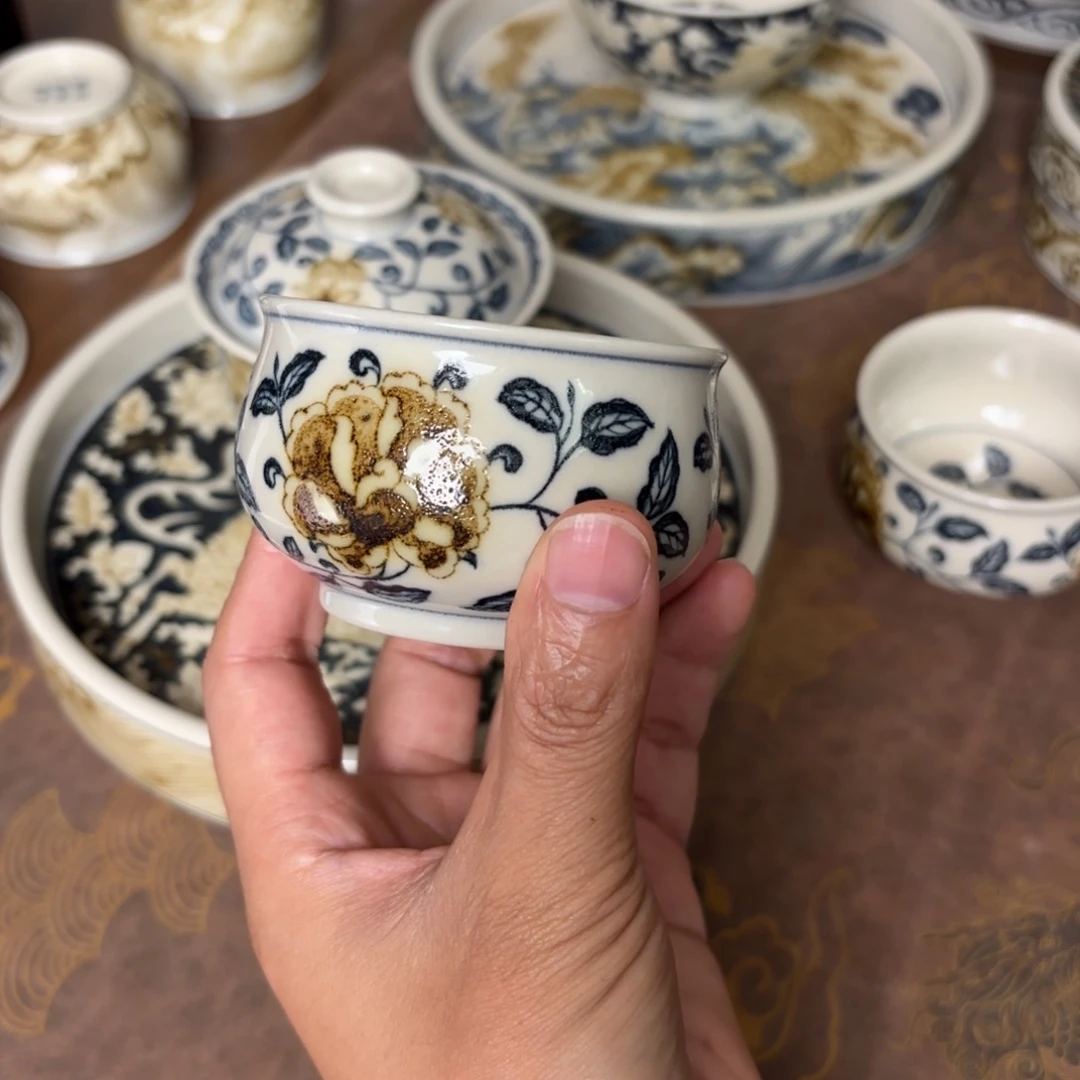 摆件景德镇手绘茶器