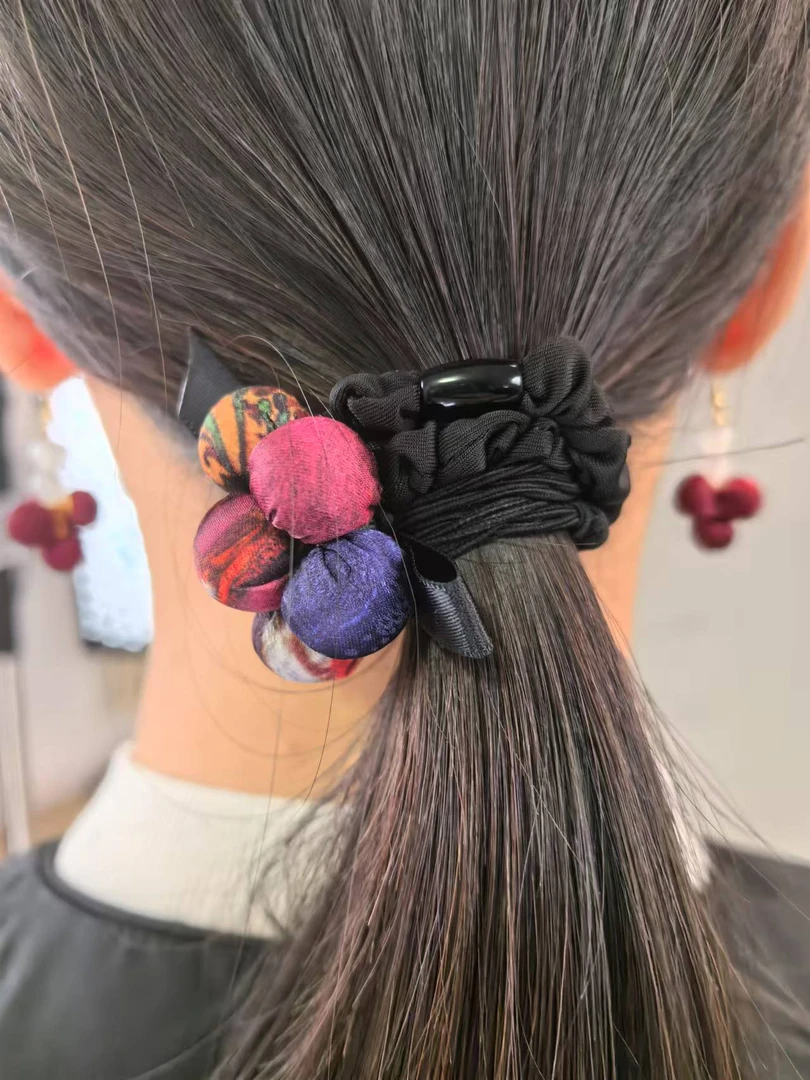 莨田瑾秀搭配小饰品耳坠耳环国风小饰品时尚女性发圈