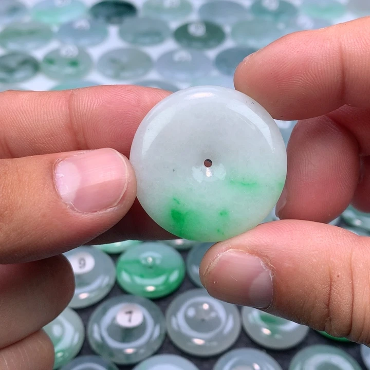 颈饰未镶嵌翡翠缅甸天然A货翡翠34.6-5.5