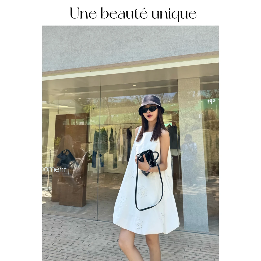 【比尔森】休闲气质简单高级宽松夏款连衣裙